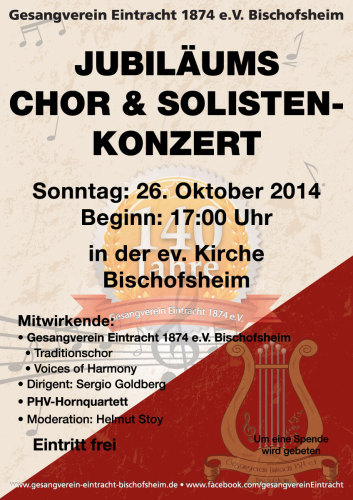 Plakat Chor Solistenkonzert